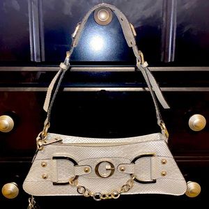 Formal Silver Guess Sling Clutch